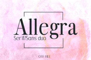 Allegra Duo: A Bold Font for Elegant Design