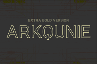 Arkqunie Outline Extra Bold Review