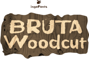 Bruta Woodcut Font for Web Design