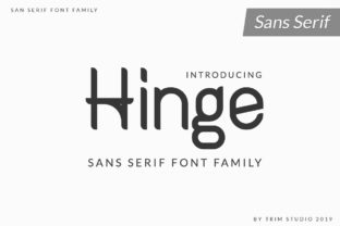 Hinge: A Bold Font for Digital Design