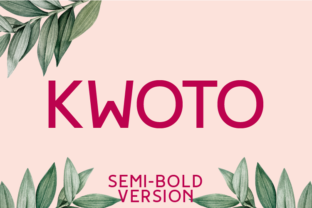 Kwoto Semi-Bold: A Stylish Sans Serif Font