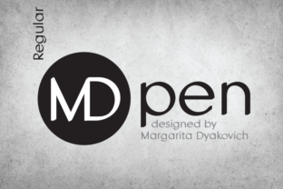 MDpen: A Bold Sans Serif for Creative Web Design