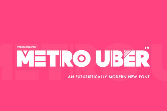 Metro Uber Font for Web Design