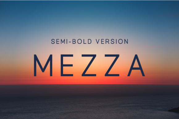 Mezza Semi Bold Font Review