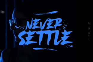 Never Settle: A Bold Font for Impactful Campaigns