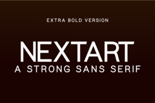 Nextart Extra Bold Font for Web Design
