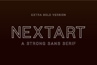 Nextart Outline Extra Bold: A Font for Digital Elegance