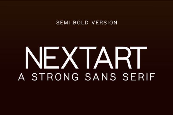 Nextart Semi-Bold Font for Web Design
