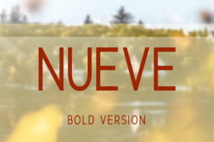 Nueve Bold: A Font for Timeless Design