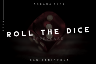 Roll the Dice Font for Web Design