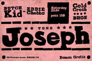 TOMO Joseph: Bold Slab Serif for Creative Makers